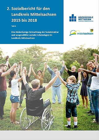 Cover zum zweiten Sozialbericht für den Landkreis Mittelsachsen im Jahr 2015 bis 2018