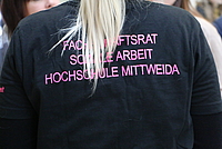 T-Shirt Aufdruck des Fachschaftsrates der Fakultät Soziale Arbeit